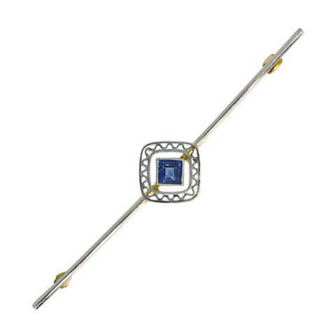 Art Deco Sapphire Stock Pin