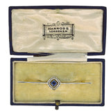 Art Deco Sapphire Stock Pin