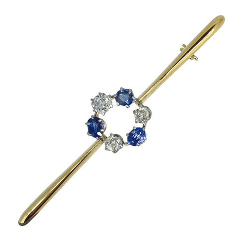 Diamond & Sapphire Stock Pin