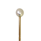 single pearl tie pin