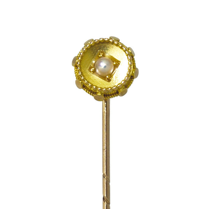 vintage pearl stick pin