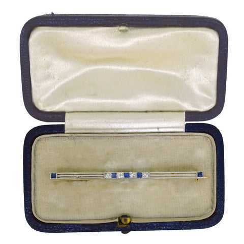 Sapphire & Diamond Stock Pin
