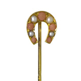 Pearl and Coral Stick Pin