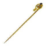 Sapphire & Diamond Stick Pin