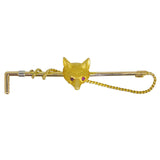 antique fox stock pin