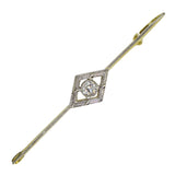 vintage diamond stock pin