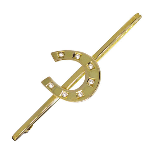 Diamond Horse Shoe Stock Pin