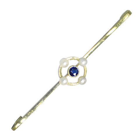 Pearl & Sapphire Stock Pin