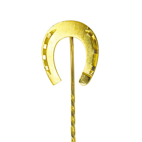 Gold Horse Shoe Stick Pin