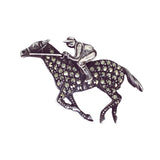 vintage racehorse brooch
