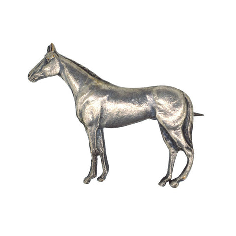 Silver Kennart Horse Brooch