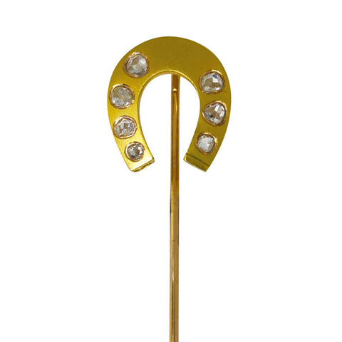 Rose Cut Diamond Stick Pin