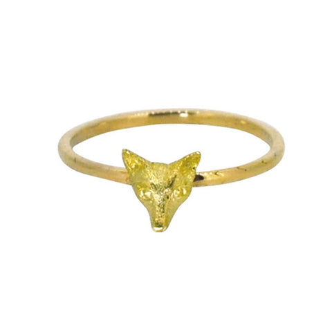 Fox Head Ring