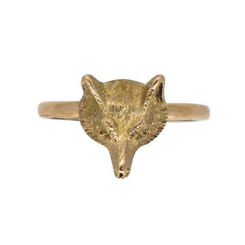 Fox Head Ring