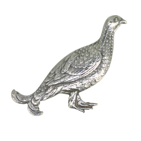 Silver Grouse Brooch