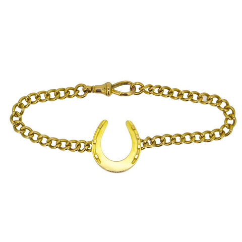 Gold Horse Shoe Bracelet