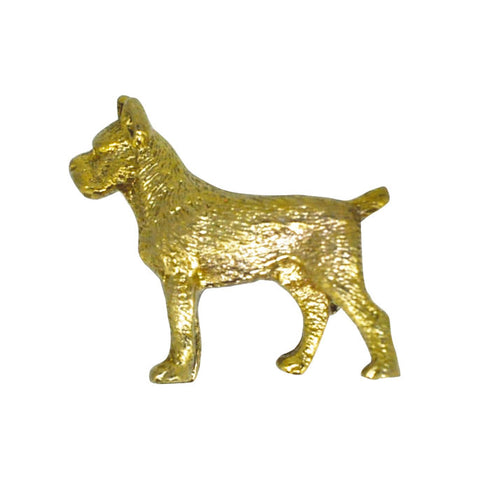Gold Dog Brooch