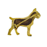 Gold Dog Brooch