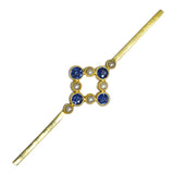 sapphire and pearl stock pin