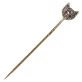 Diamond Fox Stick Pin