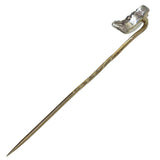 Diamond Fox Stick Pin