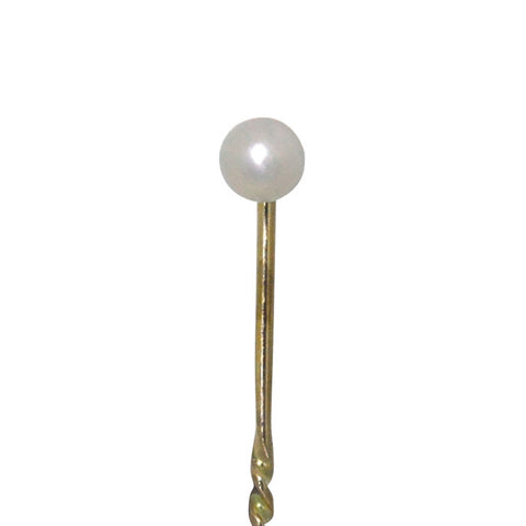 Single Pearl Tie Pin