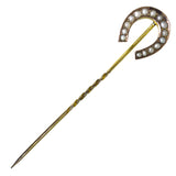 Pearl Horse Shoe Stick Pin