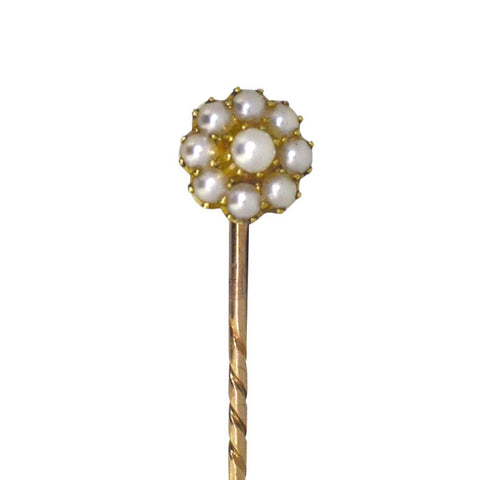 Pearl Cluster Tie Pin