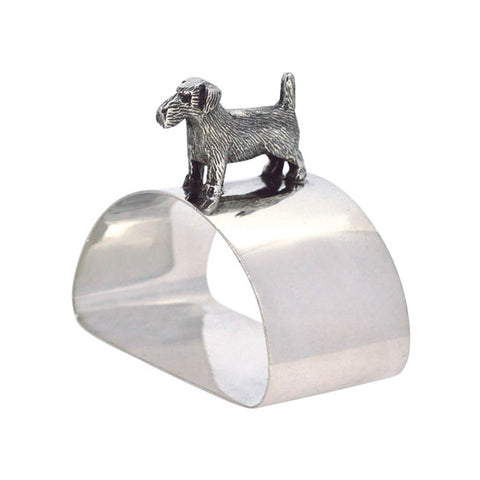 Silver Dog Napkin Ring