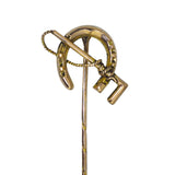 Horse Shoe & Whip Tie Pin