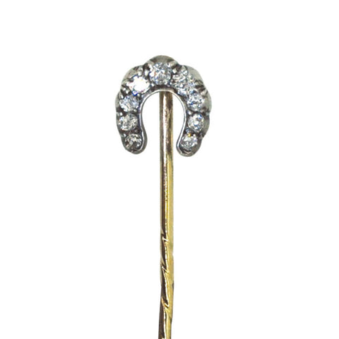 Diamond Horse Shoe Tie Pin