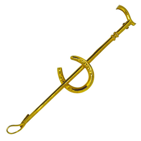 Horse Shoe & Whip Stock Pin