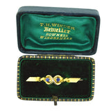 antique sapphire stock pin