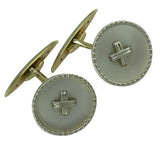 Vintage Pearl Button Cuff-Links