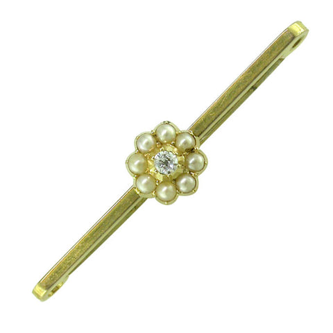 Diamond & Pearl Stock Pin