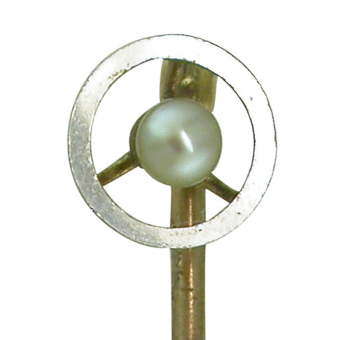 Edwardian Pearl Stick Pin
