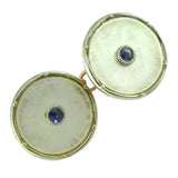 Vintage Pearl and Sapphire Cuff-Links