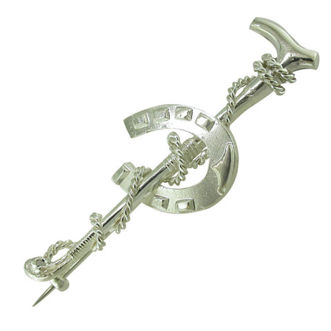 Horseshoe & Whip Stock Pin