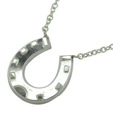 Hallmarked Silver Vintage Horse Shoe Necklace