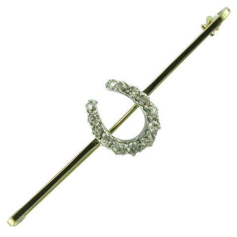 Diamond Horseshoe Stock Pin