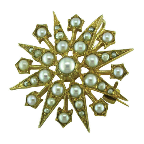 Pearl Star Pin