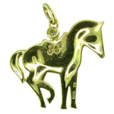 Diamond and Gold Horse Pendant