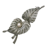 Marcasite and Pearl Stock Pin